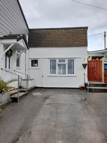 The existing garage before any works